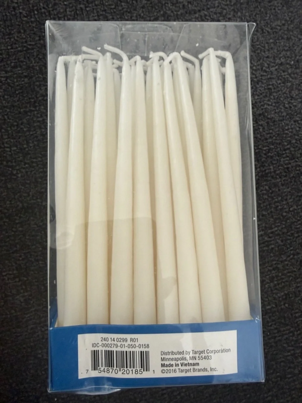 Target White Menorah Candles - Satin Finish